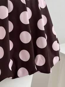 Elamini Flower Bud Design Sweet Minimalist Sexy Built-In Lining Anti-Exposure Summer Women's Pink Brown Skirt - Multicolor - View 7