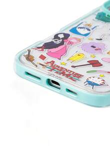ADVENTURE TIME X SHEIN 卡通圖案青色手機殼，防摔保護 iPhone13-17 手機殼 - 彩色 - 查看 5