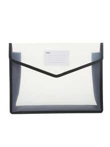 Expandable Plastic File Folder With Snap-Closure Transparent Envelope Pocket, No Dividers, Large Capacity, Multi-Color Options, Suitable For A4/Letter Size (Random Color) - Multicolor - View 8