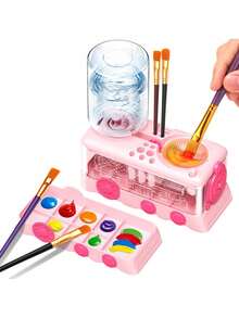 Popular Acrylic Painting Cleaning Tool New Hair Brush Rinser With Automatic Water Change Brush Holder-For Art Supplies - Multicolor - View 16