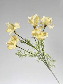 Cirelle 1件裝人造多色鳶尾花，仿真觸感花莖搭配皺褶花瓣，仿真花束花瓶填充花，居家餐桌中心裝飾，婚禮裝飾 - 彩色 - 查看 8