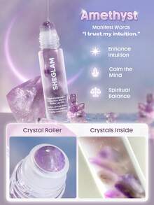 SHEGLAM Crystal Intentions Protection Mantra Roller Lip Oil-Amethyst - Amethyst - View 3