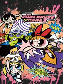 THE POWERPUFF GIRLS X SHEIN 少女休闲卡通印花T恤，夏季 - 白色 - 查看 5