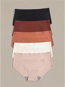 Bralution 5pcs/Pack Women's Seamless Underwear - Multicolor - View 2