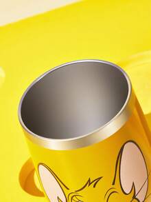 TOM & JERRY X SHEIN 360 Ml /12 Oz 不鏽鋼、防漏蓋，適用於熱飲/冷飲，適用於大多數杯架，禮物靈感 - 棕色 - 查看 7