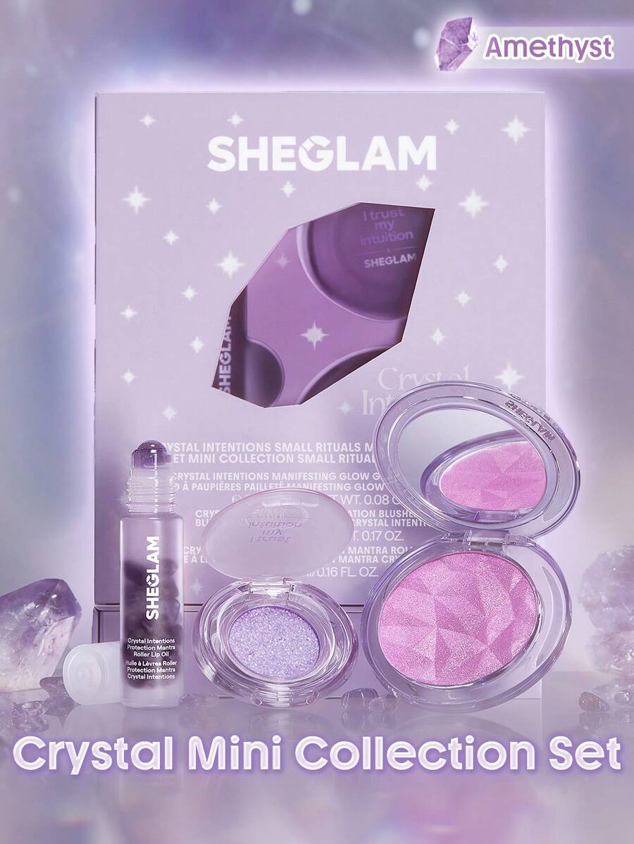 SHEGLAM Crystal Intentions Small Rituals Mini Collection Set-Amethyst - Amethyst - View 1