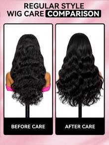 TrueHD 9AM HAIR STORE 即戴即用预漂白无胶高清蕾丝波浪卷6*4蕾丝闭合假发，8-14英寸波波头，16-30英寸长发，预剪蕾丝，自然色，适合日常佩戴，女士快速发货，无胶编织配件，女士振动器，情人节真人发蕾丝假发，自然无胶假发，适合浪漫约会 - SNatural - 查看 17