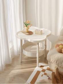 1 pieza Mesa lateral móvil moderna y minimalista, adecuada para sala de estar, dormitorio, balcón - Mesa de café, mesa lateral de sofá, mesita de noche - Multicolor - Ver 2