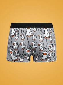Notgurli Celana Dalam Boxer Pria Motif Kartun Bebek untuk Musim Dingin, Lucu dan Menggemaskan - MultiWarna - View 2