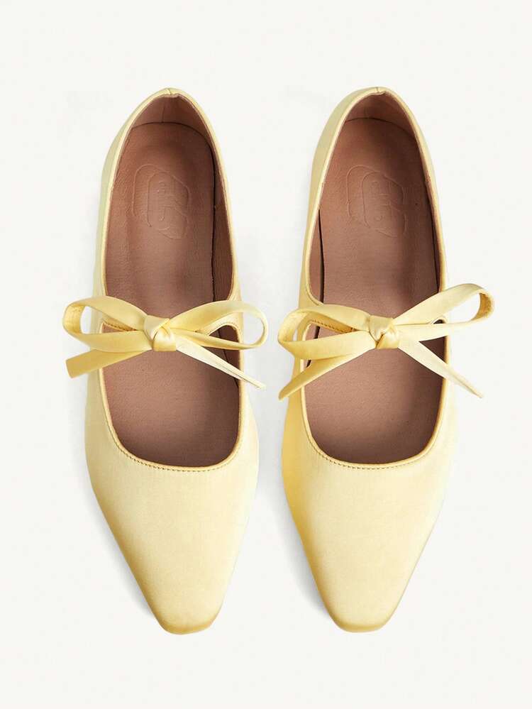 CUCCOO CHICEST 2026 Spring/Autumn New Pointed Toe Casual Comfortable Flat Shoes, Spring Season Footwear For Easter
