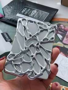 1pc Silver Resin & Metal Texture Photo Card Holder, Album, Photo Protector, Suitable Size: 6.5*9.5cm/2.56*3.74in, Back To School Photo - multicolor - View 5