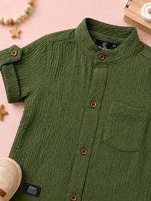 Short Magician Shirt For Children - Green - View 3