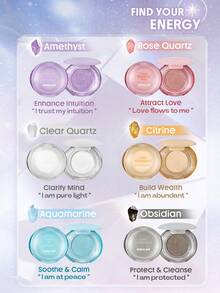 SHEGLAM Crystal Intentions Manifesting 閃耀亮片眼影-Clear Quartz 品牌美妝化妝品 適合女士與女孩 - 白水晶 - 查看 4