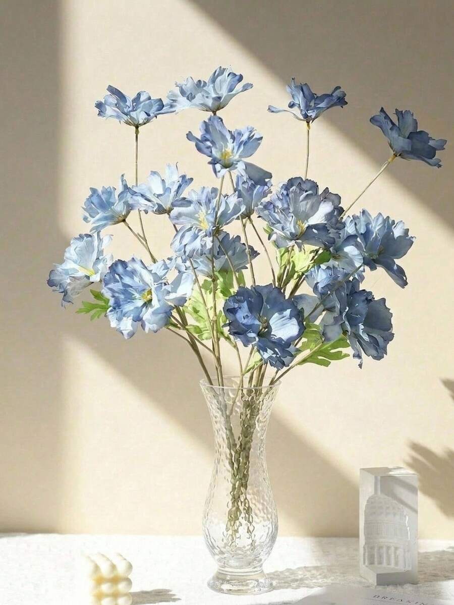 Cirelle 1支人造花莖,情人節、生日畢業禮物、花園裝飾、戶外植物、母親節禮物、餐桌裝飾、婚禮裝飾、喬遷禮物 - 彩色 - 查看 1