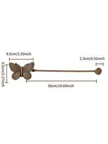 Cirelle 1Pc Resin Vintage Color Insect Shaped Curtain Tiebacks, Suitable For Home Interior Decoration, Exquisite Decorative Curtain Holdbacks For Curtain Storage - multicolor - View 12