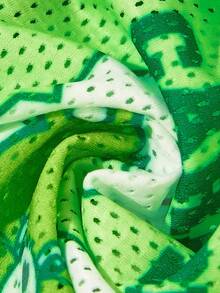 SHEIN X Care Bears 1件可愛卡通印花寵物背心，運動背心，貓狗通用，尺寸XXS至XXXXXL，特小號至特大號，護理熊、愛心熊、憤怒熊、分享熊、彩虹熊 - 綠色 - 查看 4