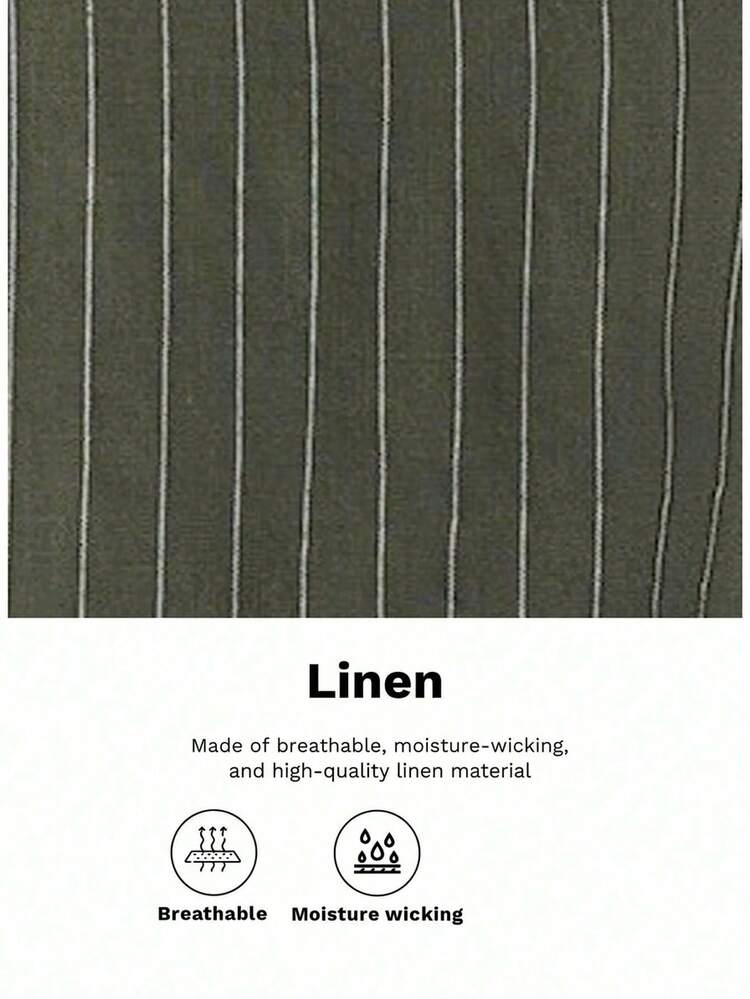SHEIN Maija Women's Green And White Striped Lace Trim Mid-Length Skirt, Autumn Chic Vacation Bohemian Casual Elastic Waist Bowknot Vintage Style Skirt