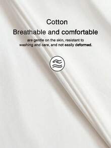 SHEIN Unity 绿色女士棉麻方领束腰A字连衣裙 - 白色 - 查看 3