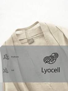 Aalyst Damen Frühling/Sommer Französisch eleganter Luxus minimalistisches Design Lässig Boho Urlaubs-/Büromode Vintage komfortables einfarbiges Leinen Tencel Stoff Kreuzausschnitt geraffter Seitenbindung ärmellos kurzes Hemd - Aprikosenfarben - Übersicht 6
