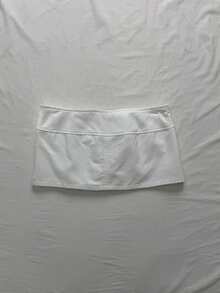 Attitoon Women's Solid Color Casual Versatile Daily Travel Skorts - White - View 3