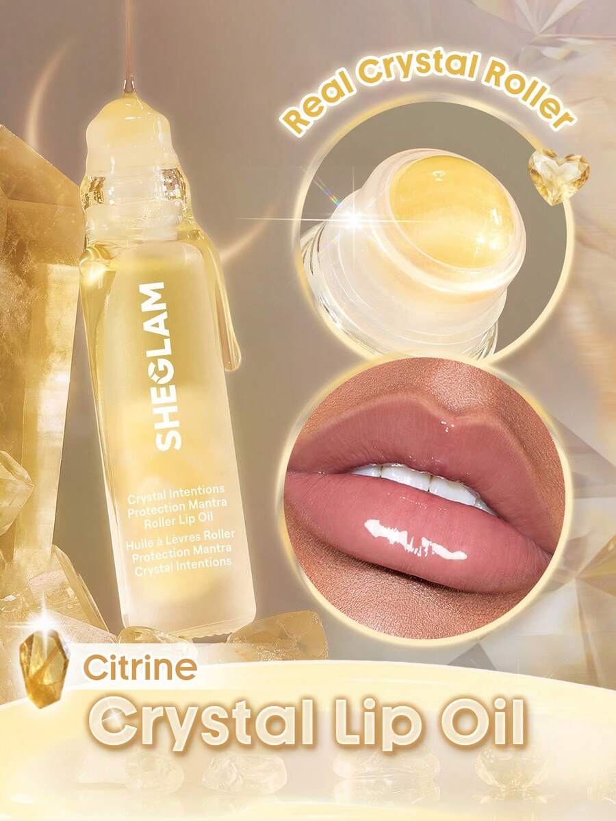 SHEGLAM Crystal Intentions Protection Mantra 滾珠唇油-Citrine - 黄水晶 - 查看 1