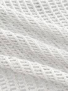 ROMWE Grunge Punk Millennium Y2K Wasteland Versatile Hooded Sweater - White - View 5