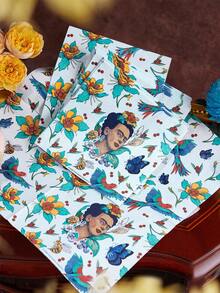 Frida Kahlo X SHEIN Papaper Napkins - multicolor - View 2