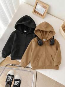 SHEIN 兒童 2件組小男孩秋冬夾克外套 - 彩色 - 查看 4