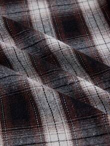 EASEVO Plus Size Men's Fashion Plaid Wide Leg Long Pants - Black and White - View 7