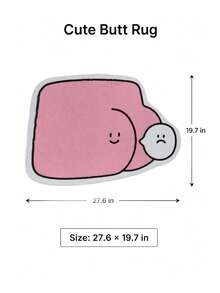 Joivida Funny Clock-Shaped Absorbent Bath Mat, Asymmetrical Cartoon Design, Available In "Lucky Clock" & Other Styles, Made Of Soft Faux Cashmere/Crystal Velvet, Sizes From 50*70cm To 90*130cm, Non-Slip & Water-Absorbent, Ideal For Bathroom, - multicolor - View 16