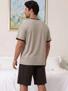 DAZY Bộ áo thun và đồ mặc nhà nhiều màu sắc dành cho nam, mùa hè. - Nhiều màu - Xem 2