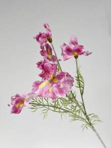 Cirelle 1件裝人造多色鳶尾花，仿真觸感花莖搭配皺褶花瓣，仿真花束花瓶填充花，居家餐桌中心裝飾，婚禮裝飾 - 彩色 - 查看 10