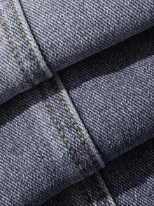 DAZY Damen lässiges Set aus locker sitzender ärmellose Bluse und gerader Jeans, geeignet für Frühling und Sommer - Blau - Übersicht 10