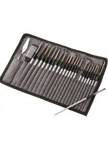 24Pcs Gray Nylon Multifunctional Paintbrush Set For Watercolor Acrylic Oil Painting, Art Supplies For Artists Beginners Holiday Gift - multicolor - View 4