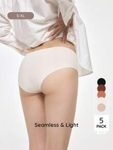 Bralution 5pcs/Pack Women's Seamless Underwear - Multicolor - View 4