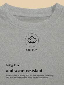Camiseta de manga corta casual de cuello redondo Anewsta, adecuada para primavera y verano en vacaciones - Gris - Ver 6