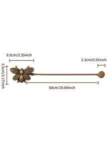 Cirelle 1Pc Resin Vintage Color Insect Shaped Curtain Tiebacks, Suitable For Home Interior Decoration, Exquisite Decorative Curtain Holdbacks For Curtain Storage - multicolor - View 8