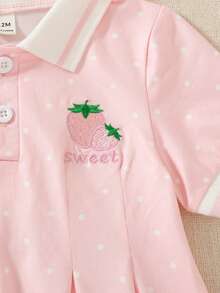 SHEIN 女嬰白色 & 粉色休閒洋裝姐妹套裝 2件組 羅紋領口 羅紋袖口 適合休閒出遊 運動 派對 - 彩色 - 查看 5