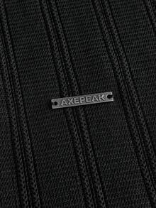 AXEPEAK Men's  Casual Versatile Daily Outing Top - Black - View 5