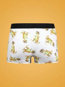 Notgurli European And American Style Men's Western Cowboy Tyrannosaurus Rex Print Boxer Briefs - Multicolor - View 2