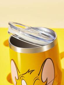 TOM & JERRY X SHEIN 360 Ml /12 Oz 不鏽鋼、防漏蓋，適用於熱飲/冷飲，適用於大多數杯架，禮物靈感 - 棕色 - 查看 4