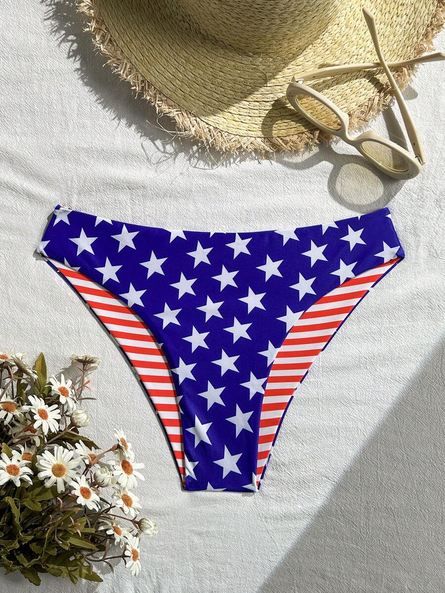 Swim Basics 女款全身印花海灘度假泳褲 - 彩色 - 查看 1