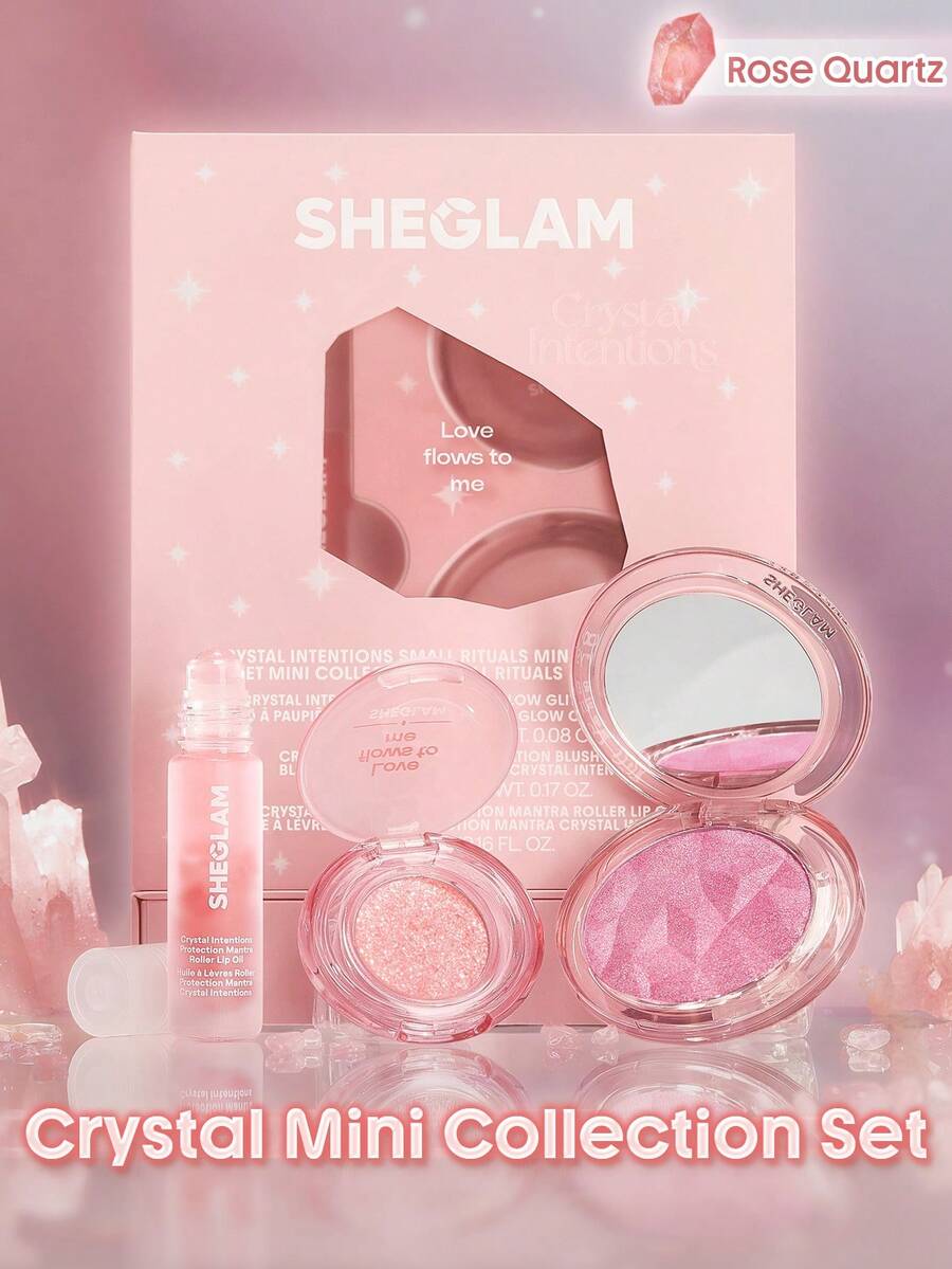 SHEGLAM Crystal Intentions Small Rituals 迷你系列套裝-Rose Quartz - 粉水晶 - 查看 1