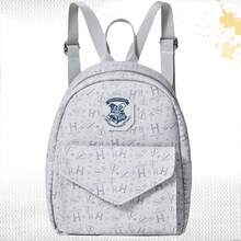 Harry Potter | ROMWE Harry Potter Retro Ladies Fashion Backpack, Lightweight Mini Durable Compact Backpack, Suitable For Back To School And Travel - Grey 1 - View 8