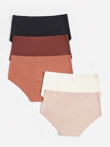 Bralution 5pcs/Pack Women's Seamless Underwear - Multicolor - View 8