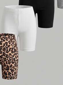 5 Sets Cute Girls Legging Fabric Machine Washable Smooth Skin Friendly Comfortable Fit - Multicolor - View 5