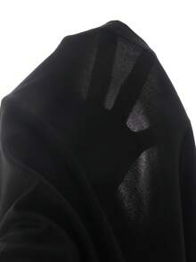 SHEIN 青少年女孩黑白拼色 Polo 套裝，青春活力風，精緻小馬 Logo 印花，領口 V 領設計，收腰上衣 + 短褲 2 件套，免搭配直接穿，適合運動、上學、日常出遊，充滿活力，夏季必備百搭風格，輕鬆穿出活力少女風！ - 黑色 - 查看 5