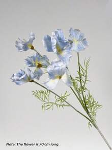 Cirelle 1件裝人造多色鳶尾花，仿真觸感花莖搭配皺褶花瓣，仿真花束花瓶填充花，居家餐桌中心裝飾，婚禮裝飾 - 彩色 - 查看 9