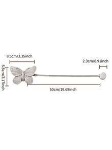 Cirelle 1Pc Resin Vintage Color Insect Shaped Curtain Tiebacks, Suitable For Home Interior Decoration, Exquisite Decorative Curtain Holdbacks For Curtain Storage - multicolor - View 10