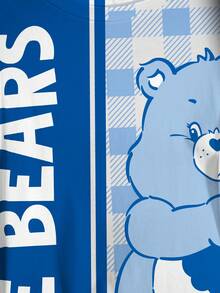 SHEIN X Care Bears 大尺碼女款字母印花圓領短袖T恤 - 白色 - 查看 4